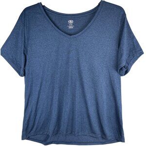 Athletic Works Womens Size XXL (20) Blue Indigo Heather DriWorks Tee
